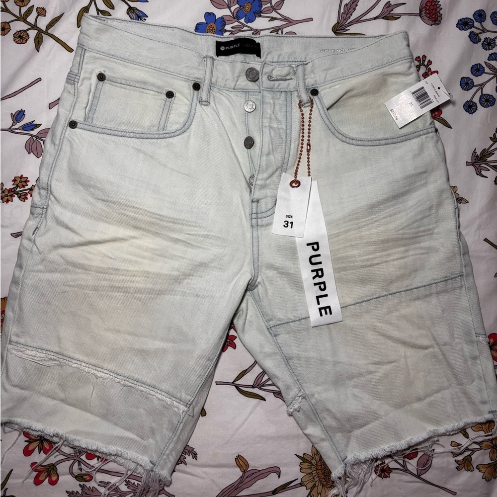 Purple Brand Men's Light wash Jean Shorts